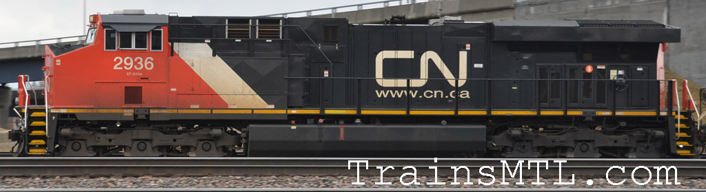 Locomotive CN2936 left side / coté gauche